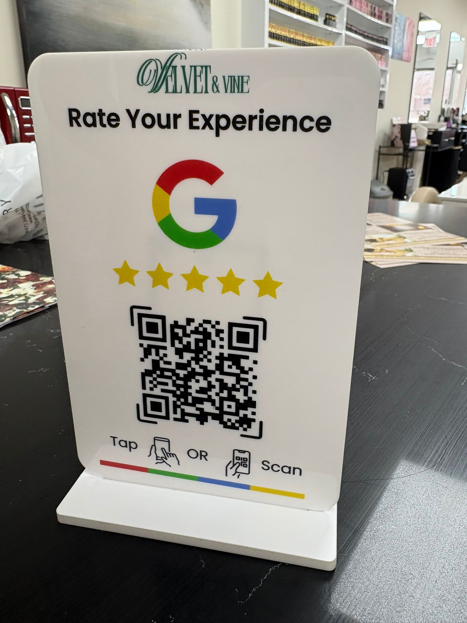 Google Review Card - Inkspire Google review stand